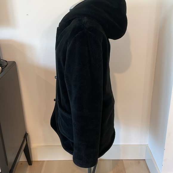 NORDIC LIGHTS Reversible Bear Print Hooded Teddy Coat size Small - Picture 11 of 11